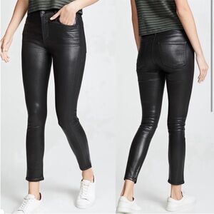 Citizens of Humanity coated black skinny jeans